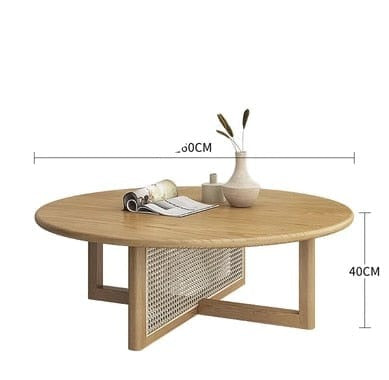 Table basse ronde scandinave