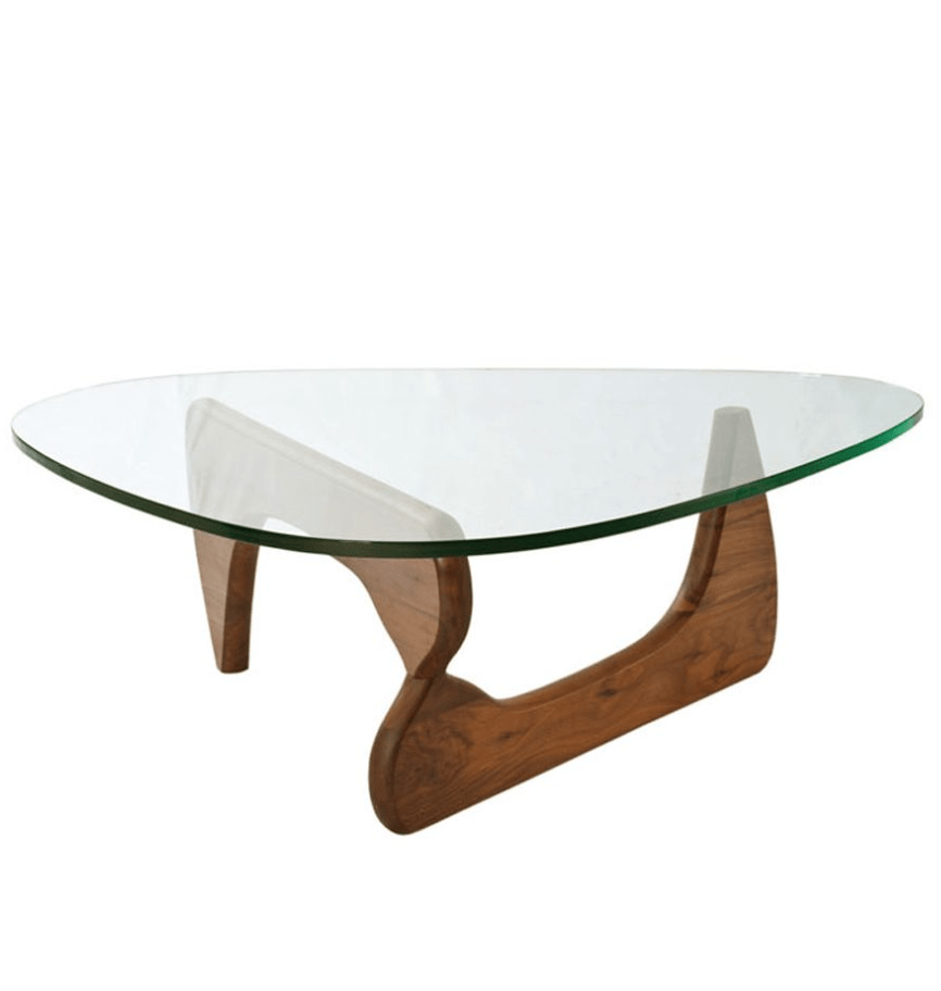 Table basse verre et bois