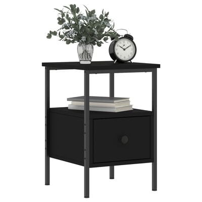 Table chevet noir