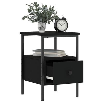 Table chevet noir