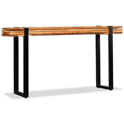 Table console en bois massif