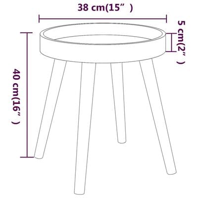 Table d'appoint blanche