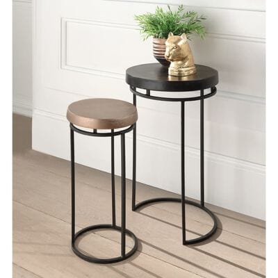 Table d'appoint ronde bois