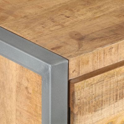 Table de chevet bois industriel