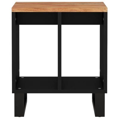 Table de chevet bois noir acacia