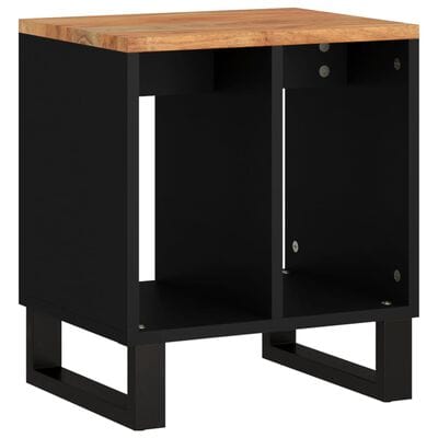 Table de chevet bois noir acacia