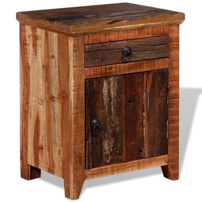Table de chevet bois recyclé