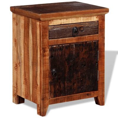Table de chevet bois recyclé