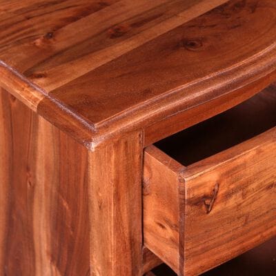 Table de chevet en bois naturel