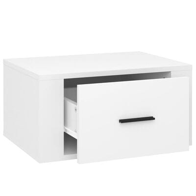 Table de chevet murale blanche