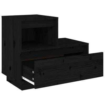 Table de chevet noir design