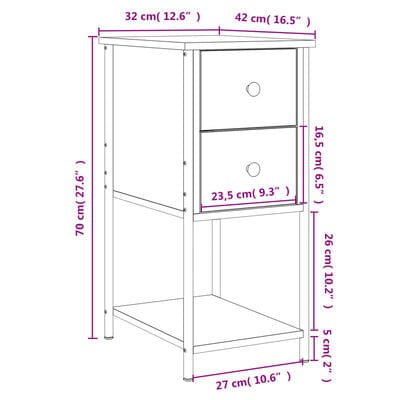 Table de chevet petit espace