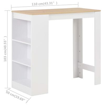 Table de cuisine blanche