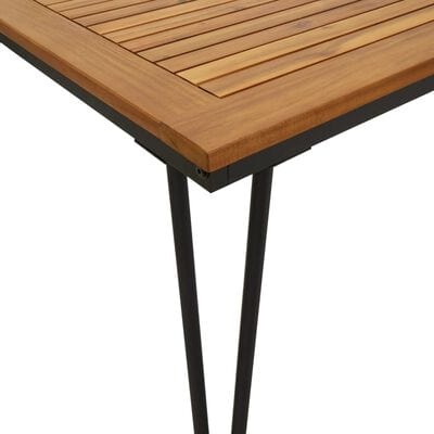 Table de jardin bois et metal