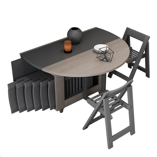 Table de jardin demi lune