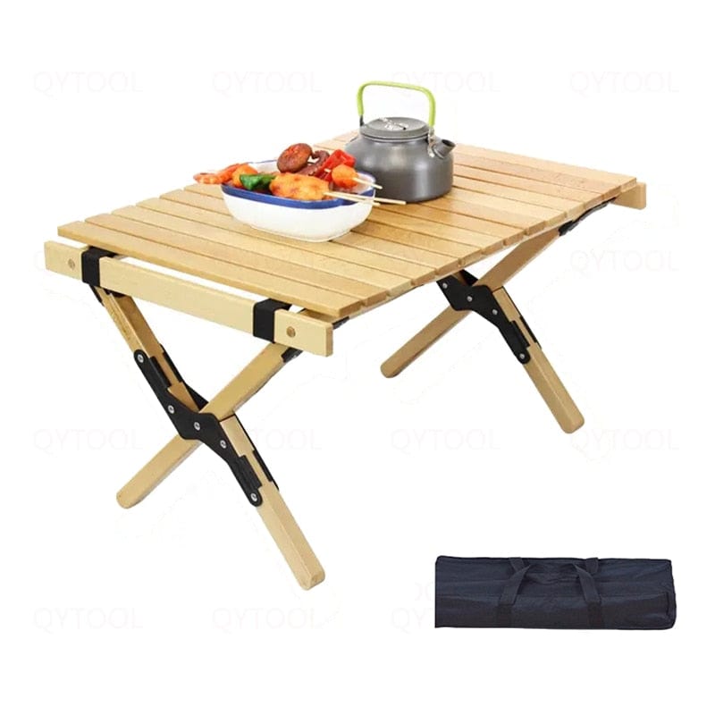 Table de jardin en bois pliante