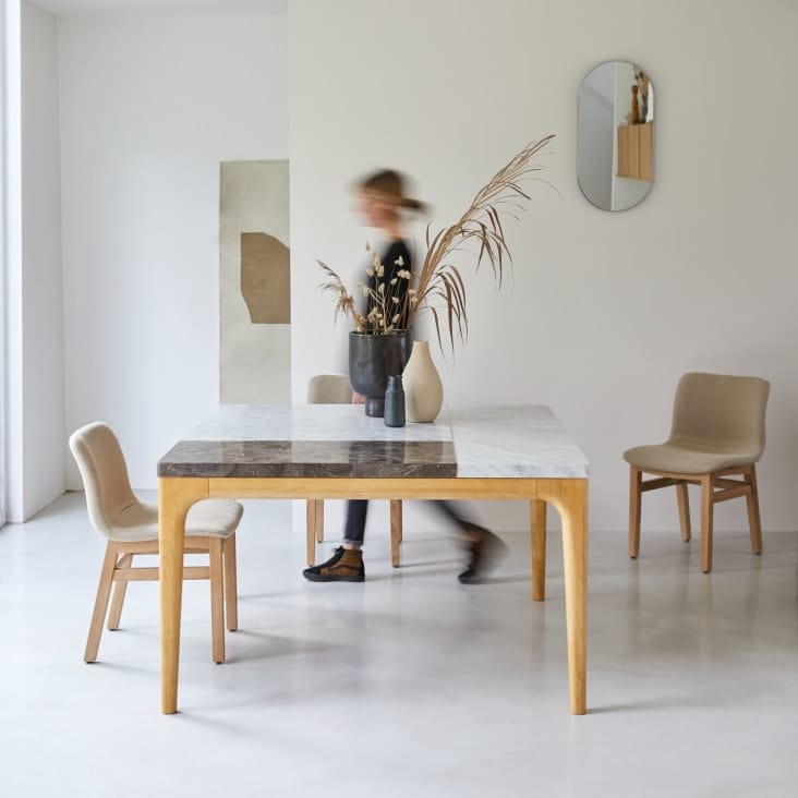 Table en marbre rectangulaire
