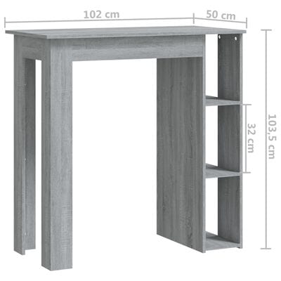 Table murale en bois