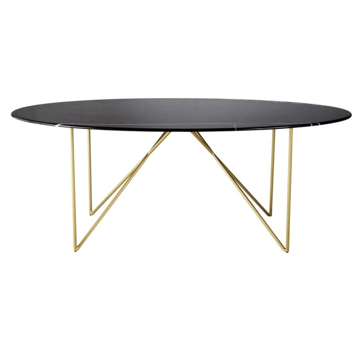 Table oval marbre