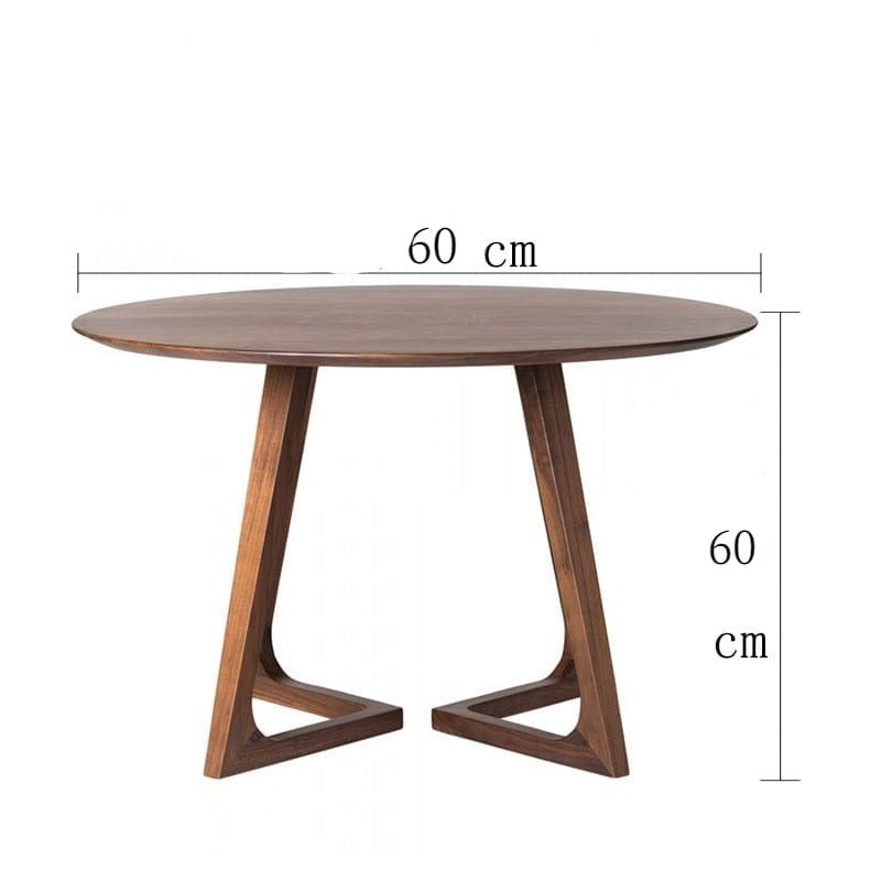 Table ronde en bois