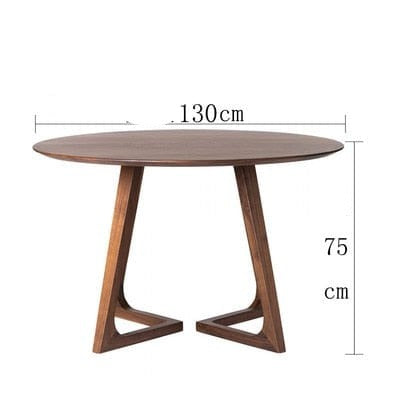 Table ronde en bois