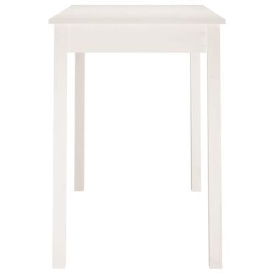 Table salle a manger bois et blanc