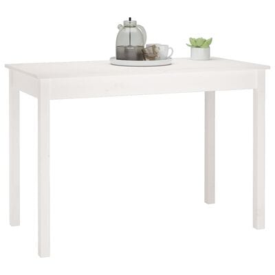 Table salle a manger bois et blanc