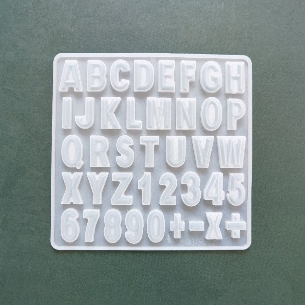 Grand Alphabet Moule en résine époxy Lettre anglaise Moule en silicone Grand Alphabet Moule en résine époxy Lettre anglaise Moule en silicone