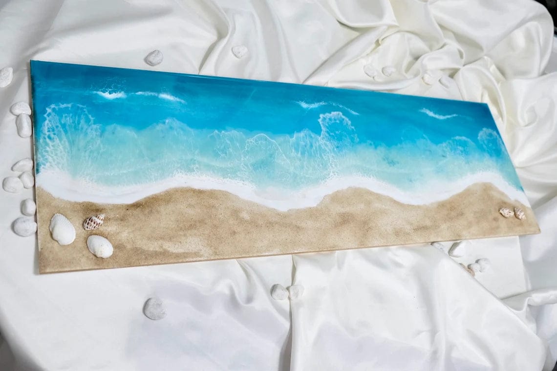 Peinture océan résine
