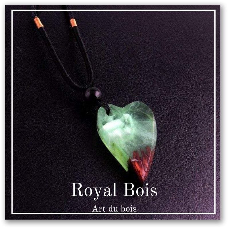 Pendentif coeur vert