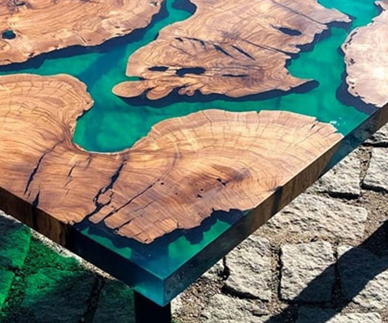 Table tronc époxy